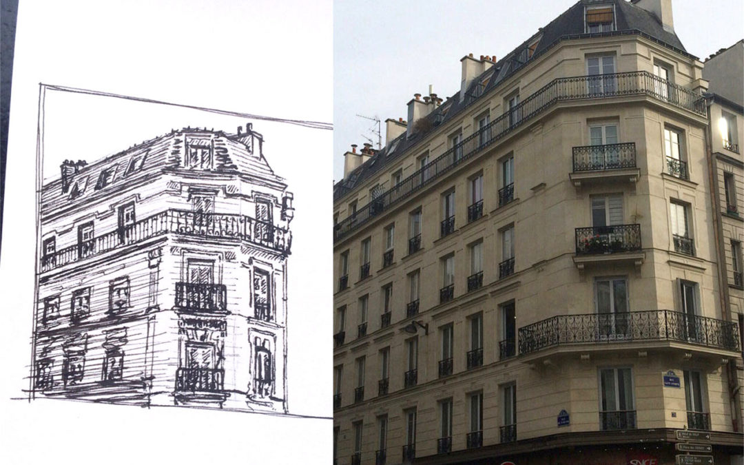 Paris Building Sketch